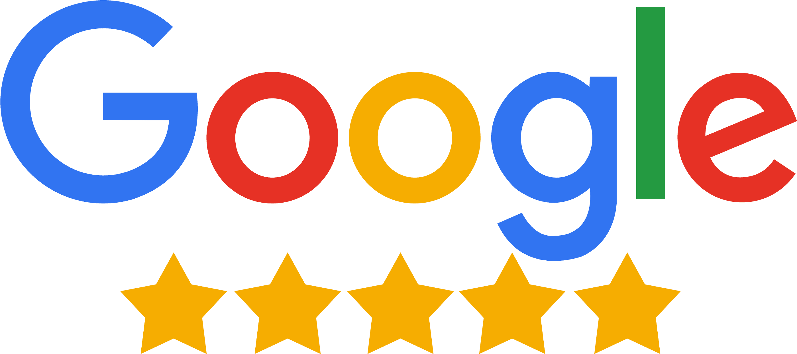 Google five star reviews.